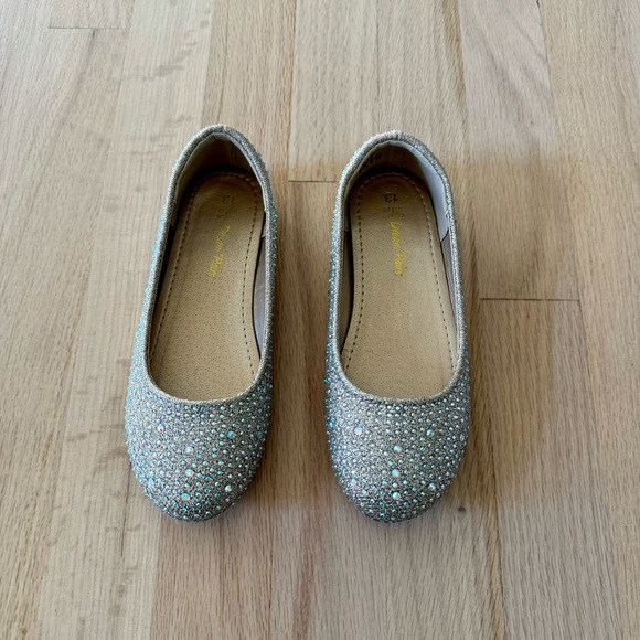 Dream Pairs Girls Glitter Slip On Ballerina Flats, Size 13 - Picture 13 of 16